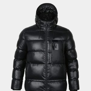 Abrigo negro Air Puff