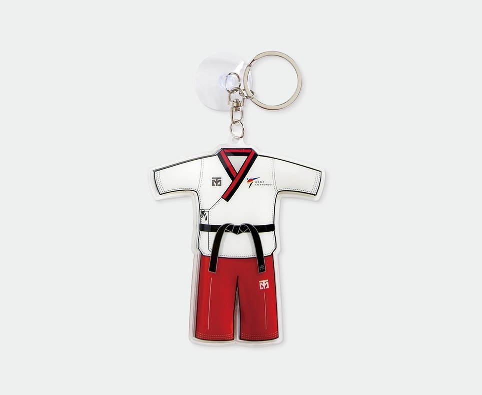 Mini Dobok Poomsae llavero