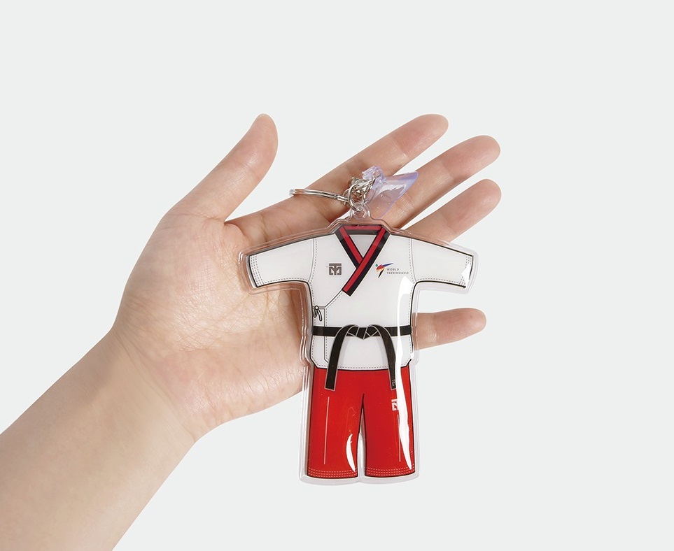 Mini Dobok Poomsae llavero
