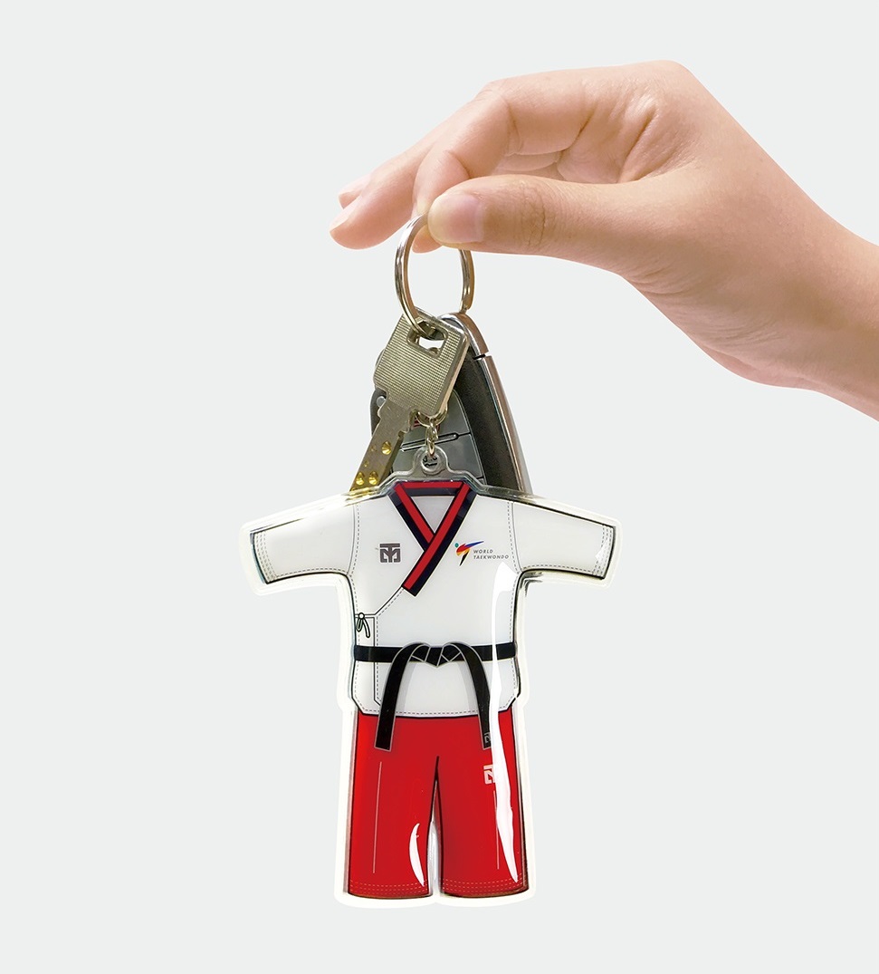 Mini Dobok Poomsae llavero