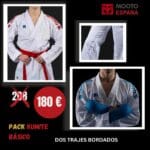 Pack Karategui Kumite Básico (2 trajes bordados)