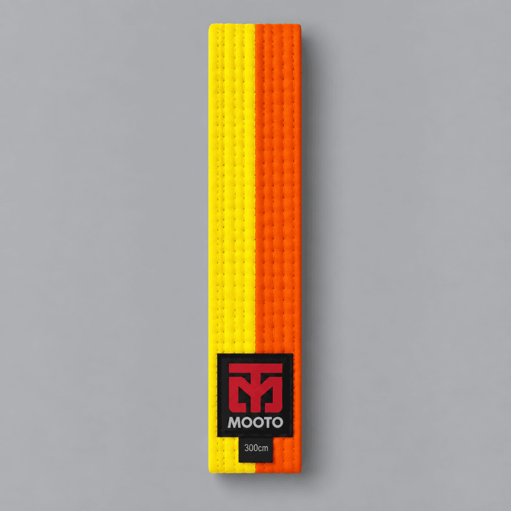Cinturón Amarillo Naranja Taekwondo Mooto