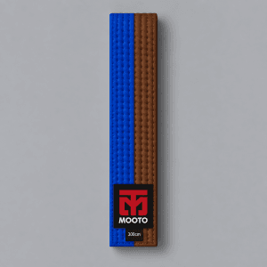 Cinturón azul/marrón karate