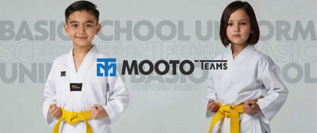 Karateguis y doboks para niños Mooto España, equipación infantil oficial homologada WT y WKF