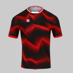 camiseta prims negra roja