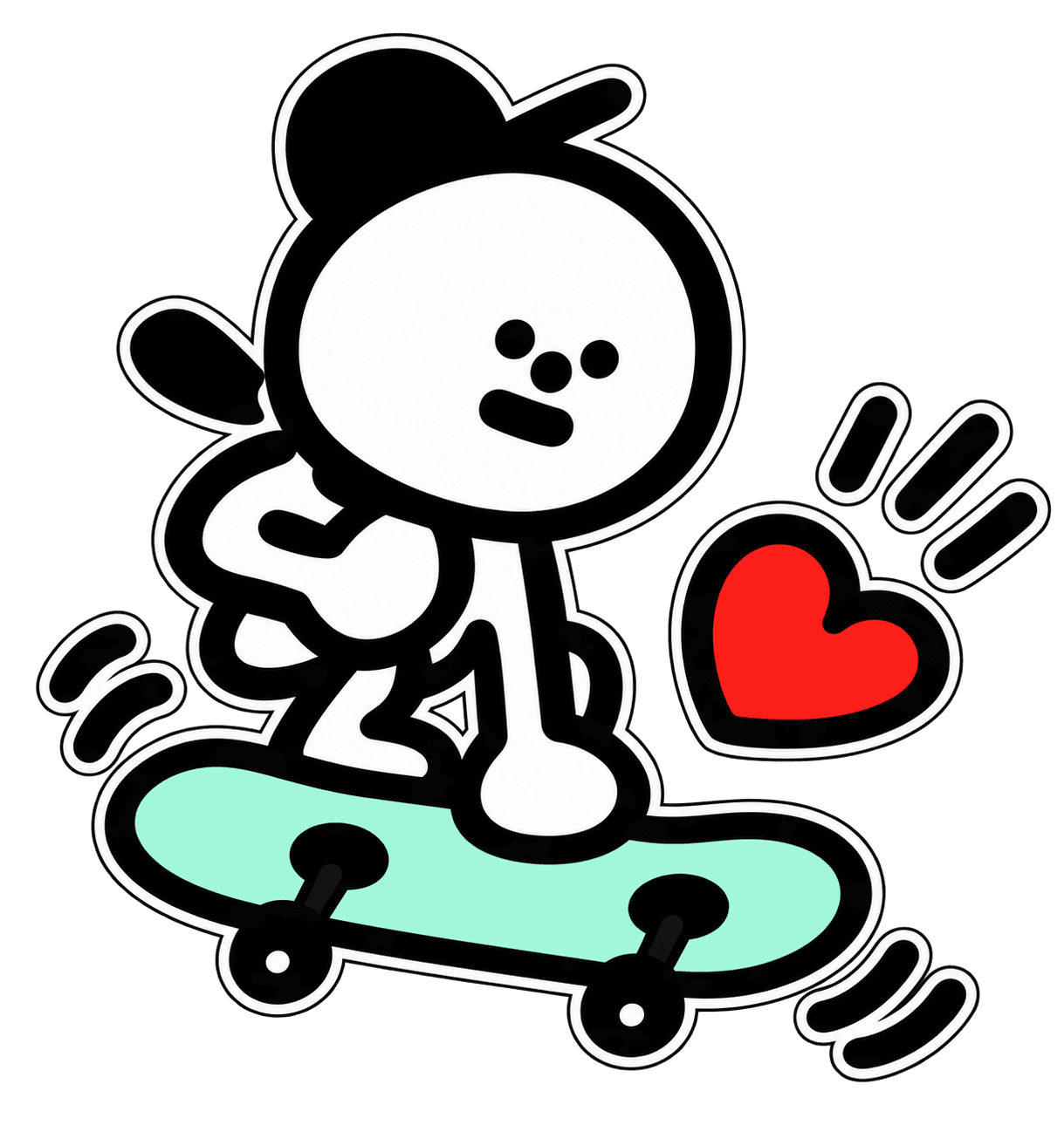 Barabapa skate pequeño