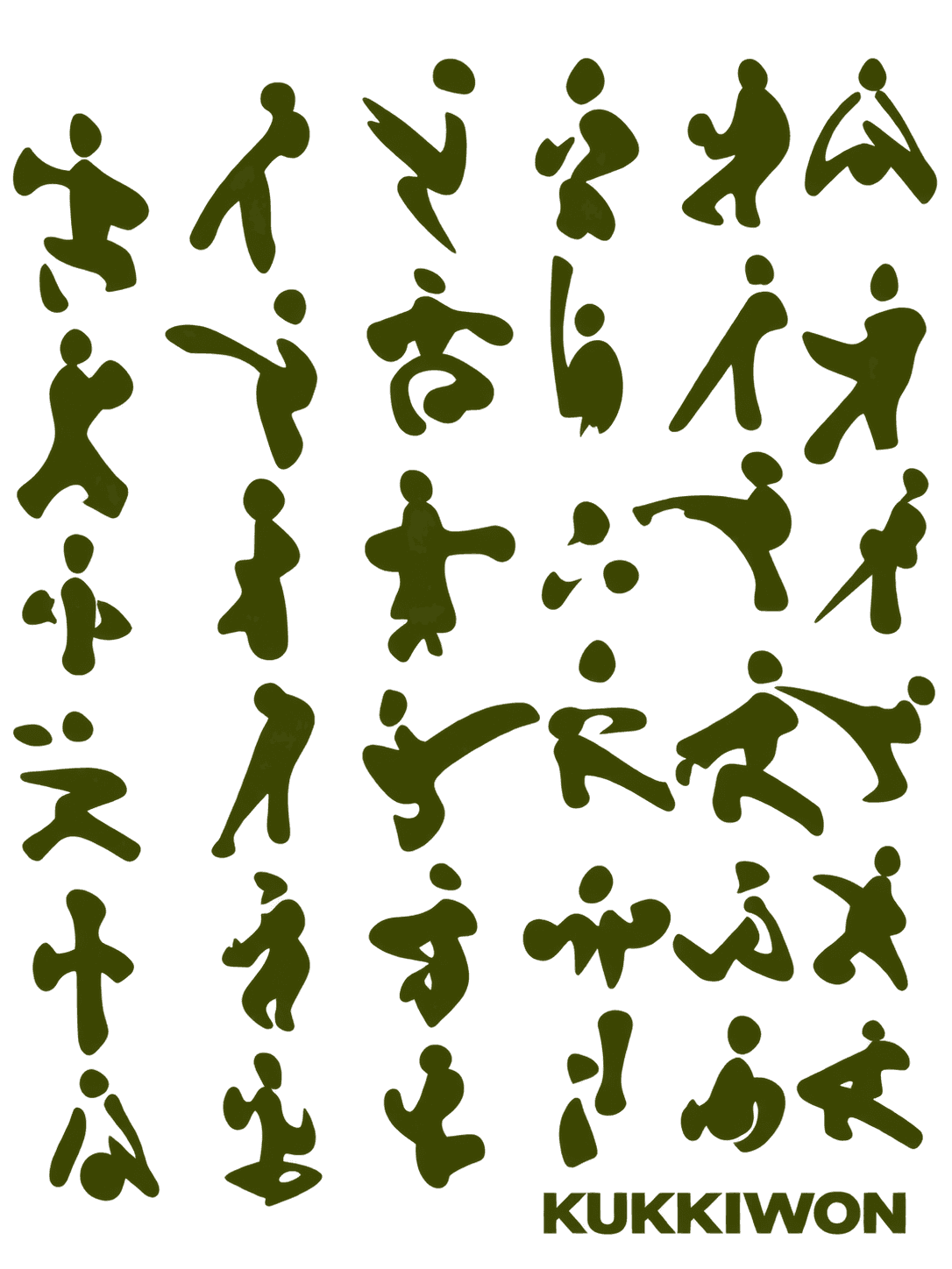 Figuras Kukkiwon Oscuro