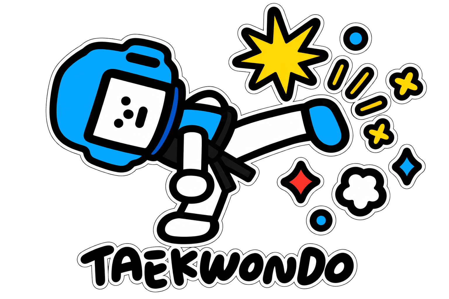 Barabapa Taekwondo azul
