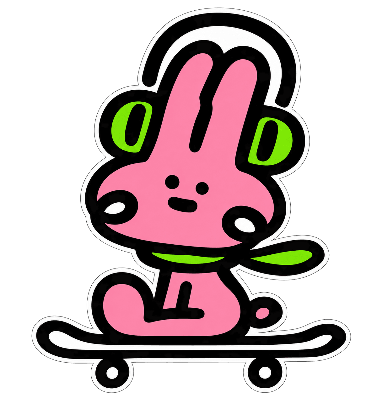 Barabapa skate pequeño rosa