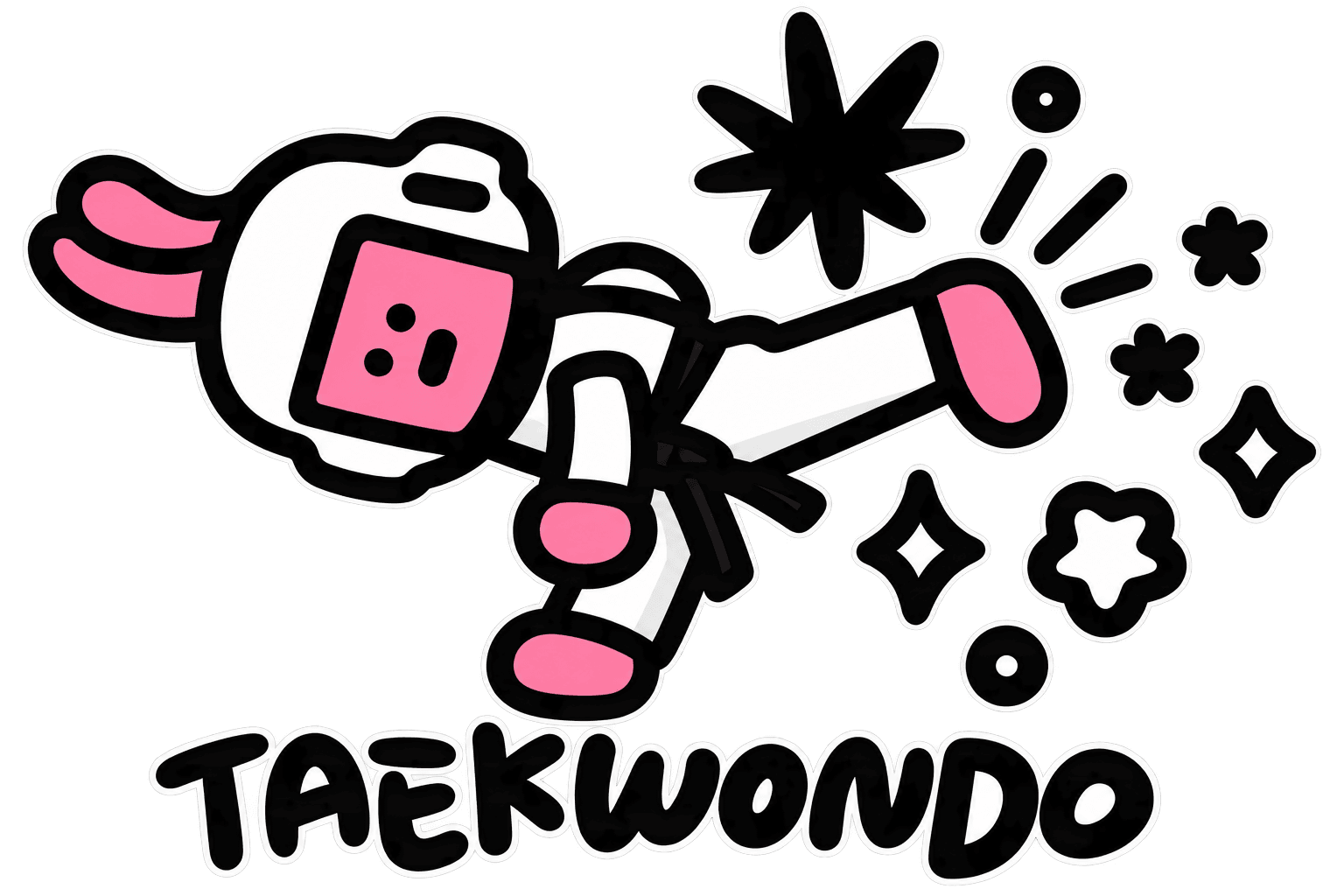 Barabapa Taekwondo rosa