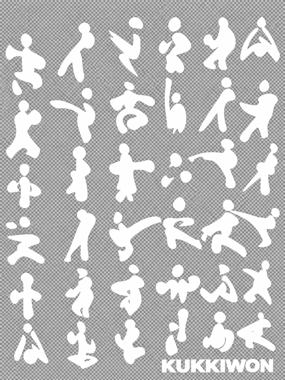 Figuras Kukkiwon Blanco